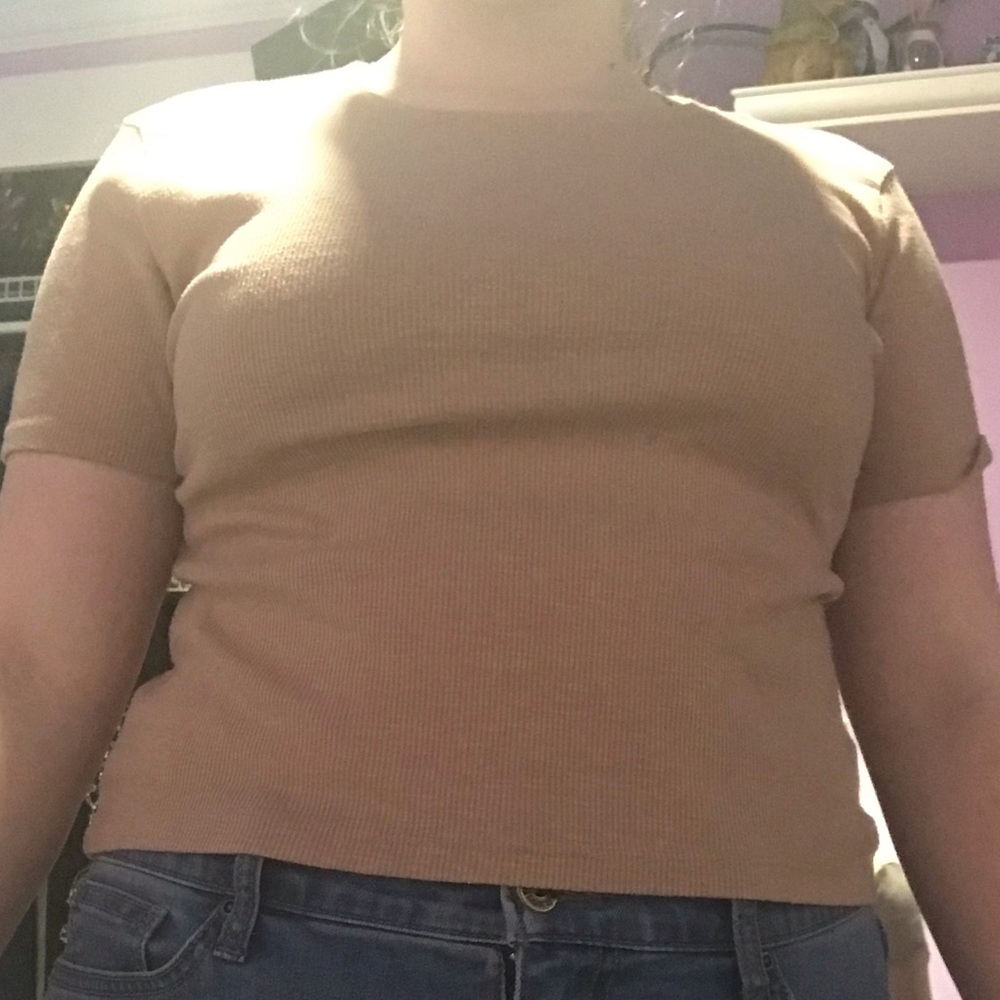 a tan like top